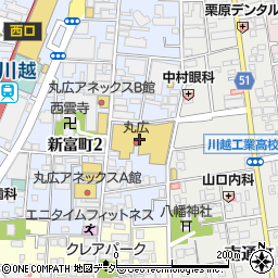 ゆうちょ銀行丸広百貨店川越店内出張所 ＡＴＭ周辺の地図