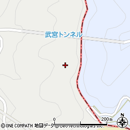 武宮トンネル周辺の地図