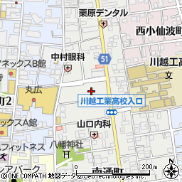 埼玉県川越市通町周辺の地図
