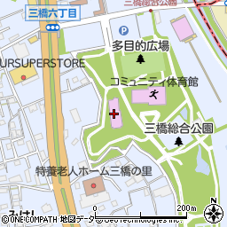 三橋総合公園屋内プール周辺の地図