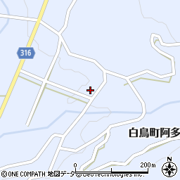 岐阜県郡上市白鳥町阿多岐1918周辺の地図