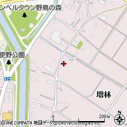 埼玉県越谷市増林593-3周辺の地図