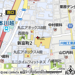 株式会社伊藤園　丸広川越店周辺の地図
