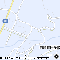 岐阜県郡上市白鳥町阿多岐1919周辺の地図