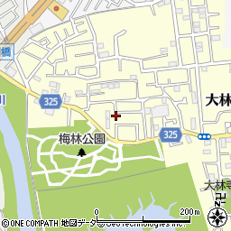 埼玉県越谷市大林272-2周辺の地図