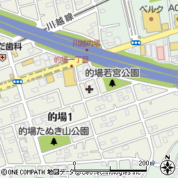 埼玉県川越市的場1丁目10周辺の地図