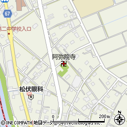 阿弥院寺周辺の地図
