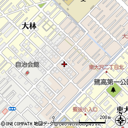 埼玉県越谷市大沢1308周辺の地図