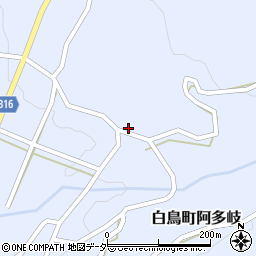 岐阜県郡上市白鳥町阿多岐2011周辺の地図