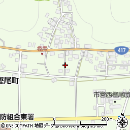 〒915-0244 福井県越前市西樫尾町の地図