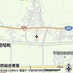 福井県越前市西樫尾町周辺の地図