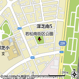 若松南街区公園周辺の地図