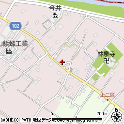埼玉県越谷市増林3761-5周辺の地図