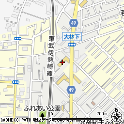 埼玉日産自動車株式会社　越谷店周辺の地図