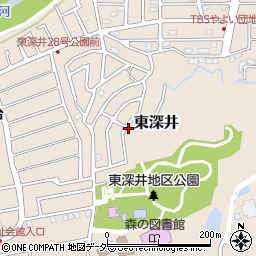 東深井13号公園周辺の地図
