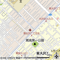 埼玉県越谷市大沢1477周辺の地図