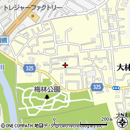 埼玉県越谷市大林271周辺の地図