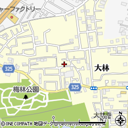 埼玉県越谷市大林272-35周辺の地図
