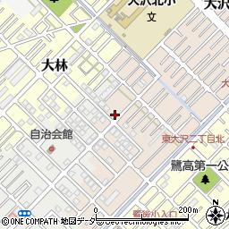 埼玉県越谷市大沢1308-4周辺の地図