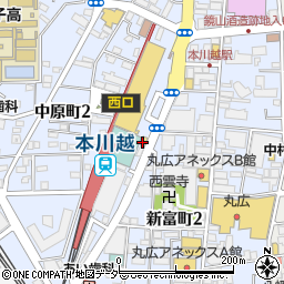 松屋本川越店周辺の地図