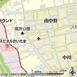 埼玉県さいたま市見沼区南中野721周辺の地図