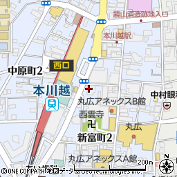 八十二銀行川越支店 ＡＴＭ周辺の地図