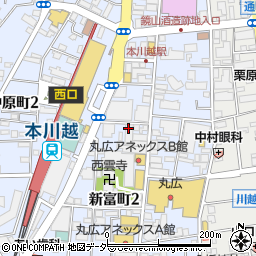 セブンイレブン本川越駅東口店周辺の地図