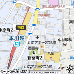 天下一品　本川越店周辺の地図