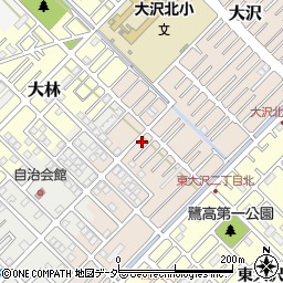 埼玉県越谷市大沢1319-6周辺の地図