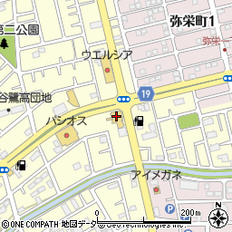 埼玉トヨタ　越谷東店周辺の地図