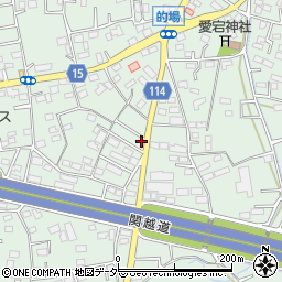 埼玉県川越市的場953-12周辺の地図