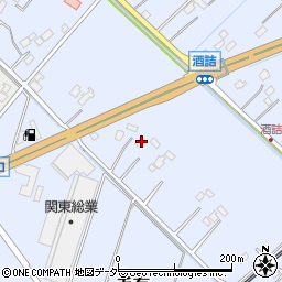 茨城県取手市毛有周辺の地図