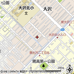 埼玉県越谷市大沢1557周辺の地図