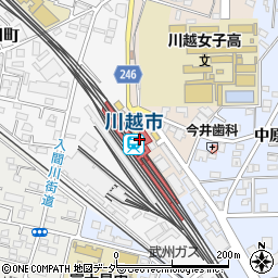みずほ銀行川越市駅 ＡＴＭ周辺の地図