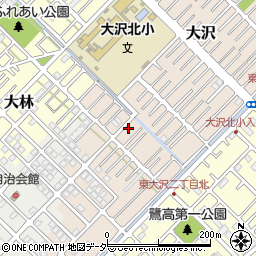 埼玉県越谷市大沢1503-16周辺の地図