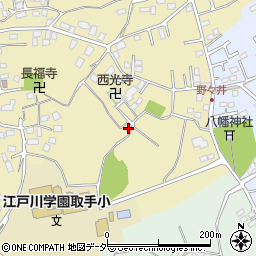 茨城県取手市野々井1462-4周辺の地図