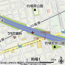 埼玉県川越市的場周辺の地図
