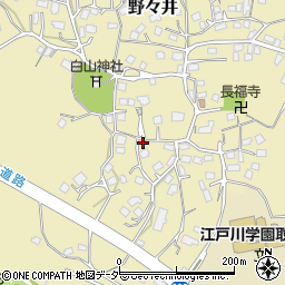 茨城県取手市野々井1622-1周辺の地図