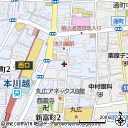 中沢洋品店周辺の地図