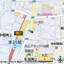 埼玉りそな銀行本川越支店 ＡＴＭ周辺の地図