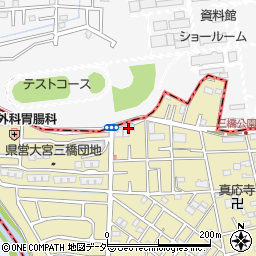 県営三橋団地周辺の地図