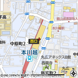 ビック・ママ西武本川越ペペ店周辺の地図