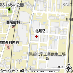 福井県越前市北府周辺の地図
