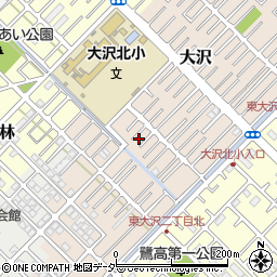 埼玉県越谷市大沢1554周辺の地図