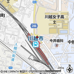 やきとりひびき川越市駅前店周辺の地図