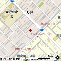 埼玉県越谷市大沢1564-6周辺の地図