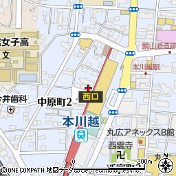 ローソン本川越駅西口店周辺の地図
