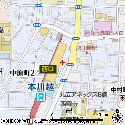 ワッツ　西武本川越ペペ店周辺の地図