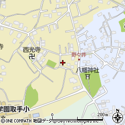 茨城県取手市野々井1468周辺の地図