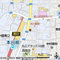 ファミリーマート本川越駅前店周辺の地図